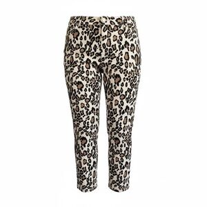 Chico’s So Slimming Leopard Print Stretch Pants Size 2 (L)